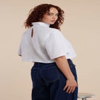 Mock Neck Crop Tee image number null