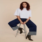 Mock Neck Crop Tee image number null