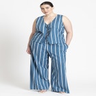 Striped Linen Pant image number null