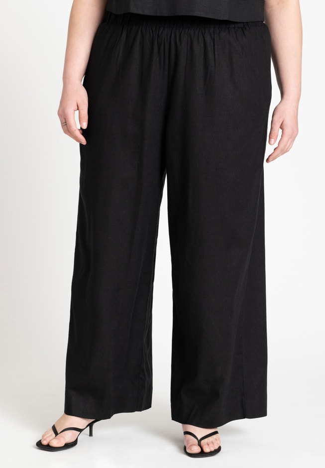 Easy Wide Leg Linen Pant image number 1
