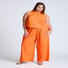 Easy Wide Leg Linen Pant image number null