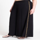 Chain Detail Wide Leg Pant image number null