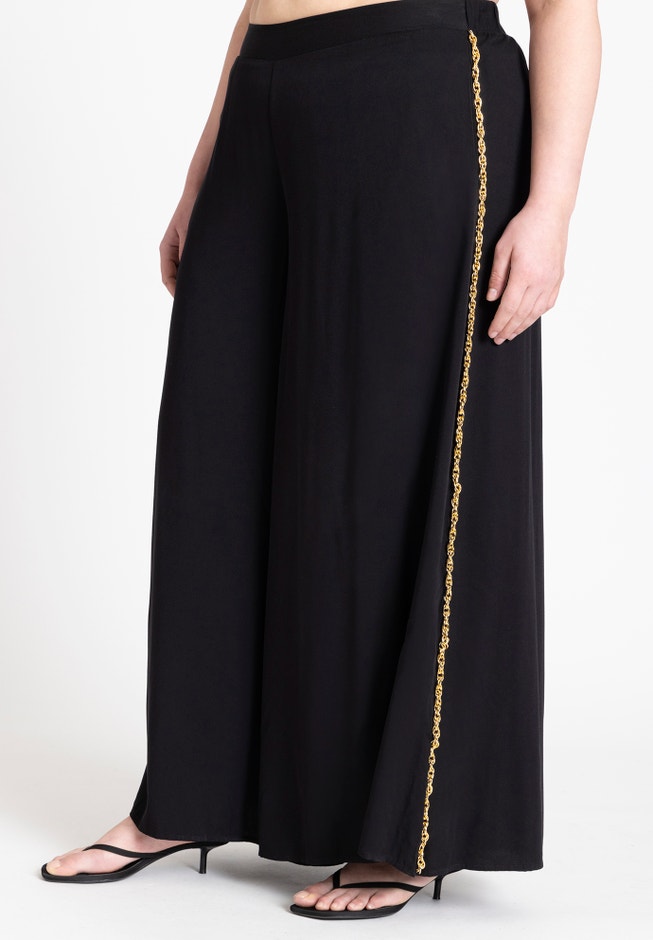 Chain Detail Wide Leg Pant image number 2