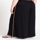 Chain Detail Wide Leg Pant image number null