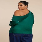 Asym Foldover Blouse image number null