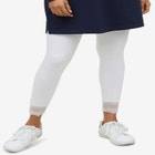 Scallop Lace Hem Leggings image number null