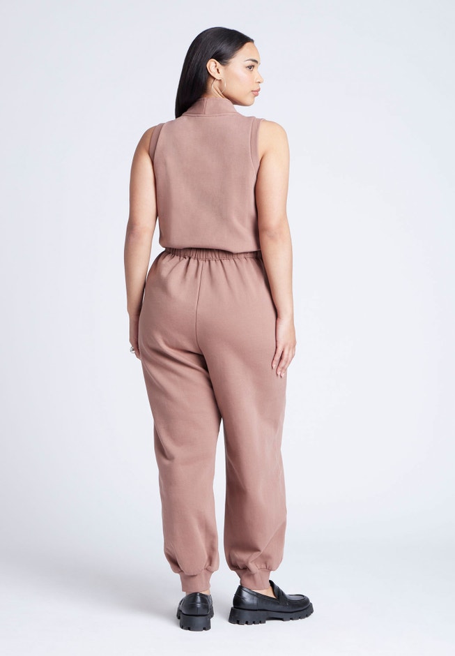 Sleeveless Knit Jumpsuit image number null
