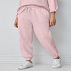 Drawstring Waist Fleece Sweatpants image number null