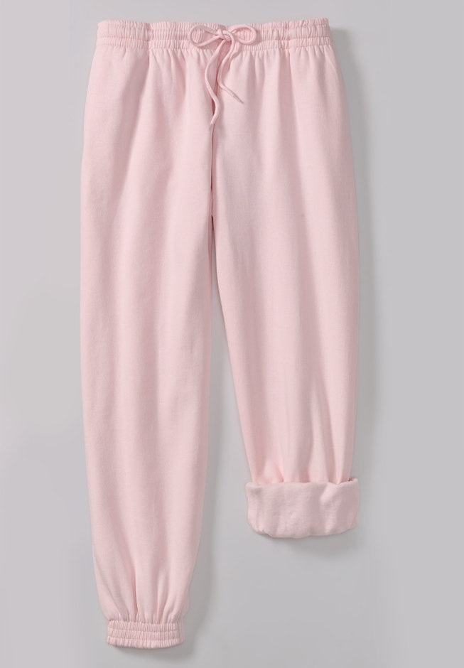 Drawstring Waist Fleece Sweatpants image number 3