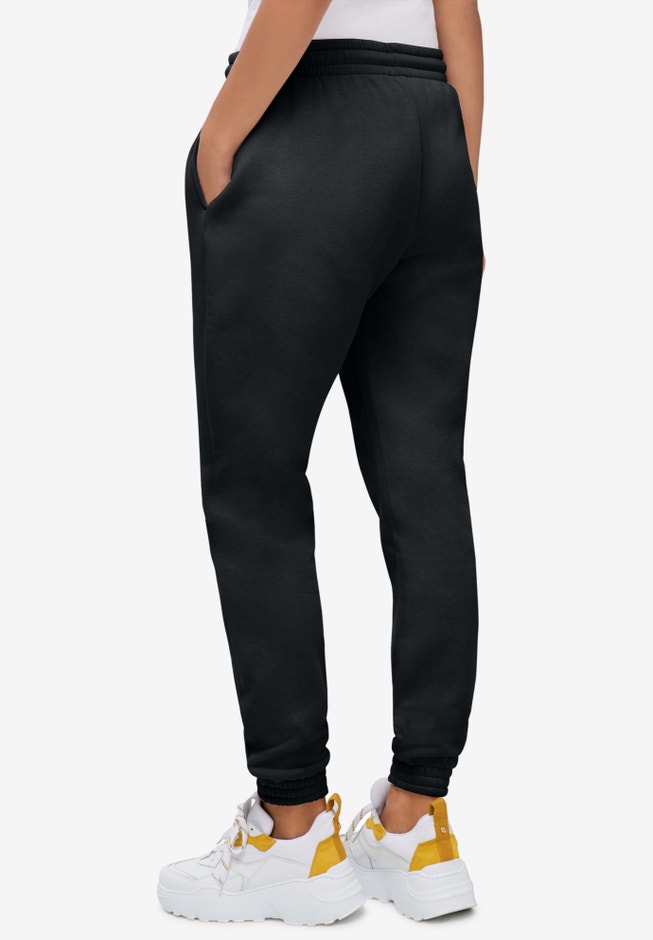 Drawstring Waist Fleece Sweatpants image number 1