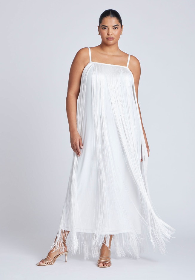 Fringe Maxi Dress | ELOQUII Fringe Maxi Dress | ELOQUII