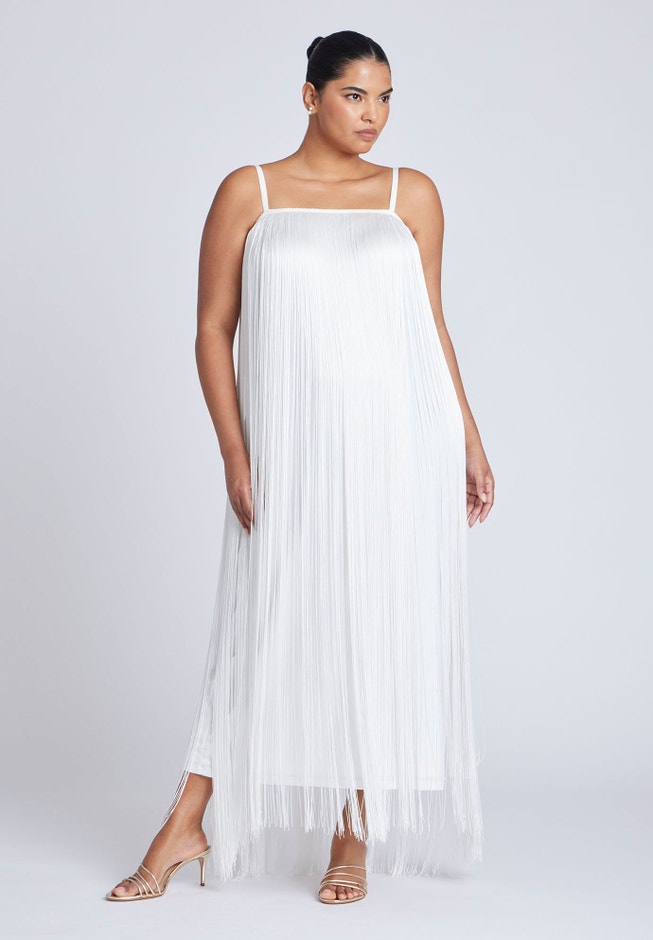 Fringe Maxi Dress image number null