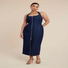 Denim Corset Dress image number null