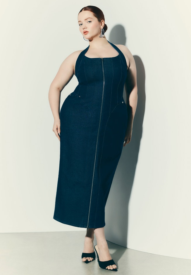 Denim Corset Dress image number 0