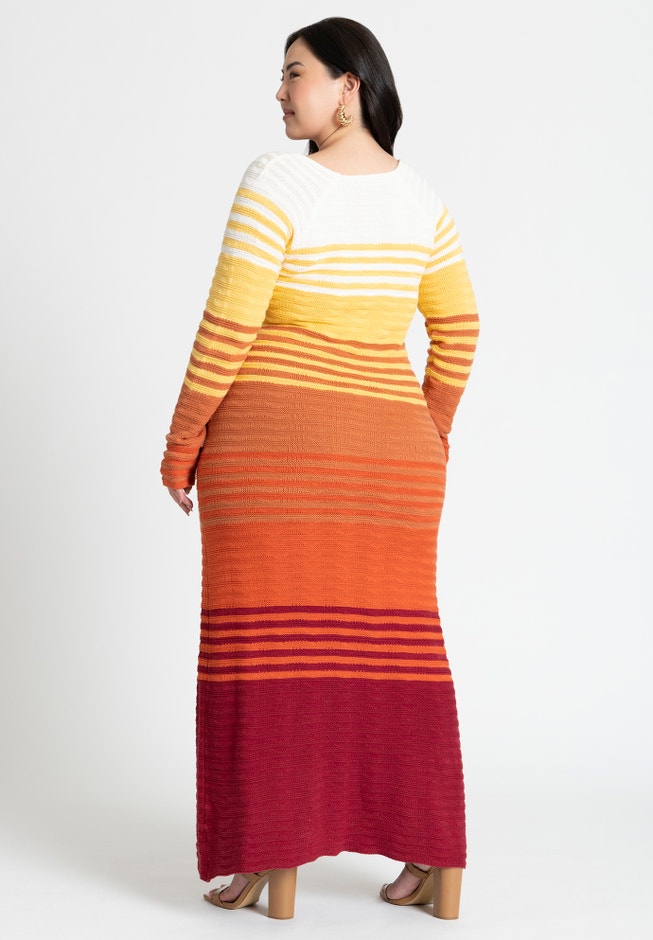 Crochet Multicolor Maxi Dress image number 1