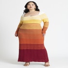 Crochet Multicolor Maxi Dress image number null