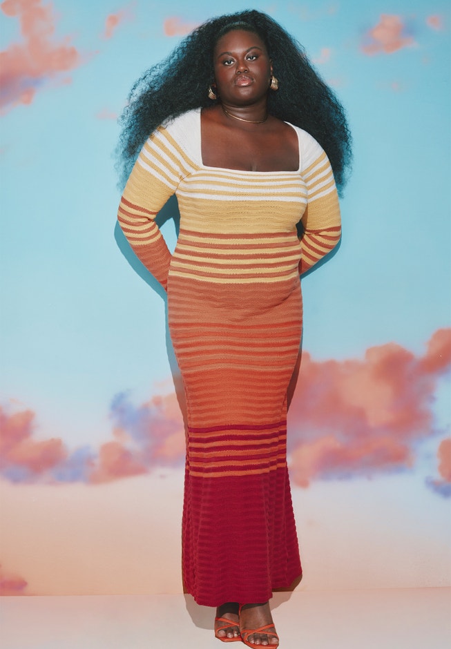Crochet Multicolor Maxi Dress image number 0