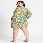 Linen Hardware Detail Mini Dress image number null