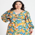 Linen Hardware Detail Mini Dress image number null