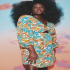 Linen Hardware Detail Mini Dress image number null