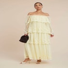 Tiered Lace Maxi Dress image number null