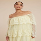 Tiered Lace Maxi Dress image number null