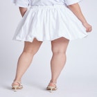 Mini Bubble Hem Skirt image number null