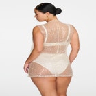 The Mock Neck Mini Dress- Sequin image number null