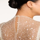 The Mock Neck Mini Dress- Sequin image number null