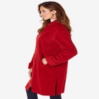 Plus Size Wool Blend Driving Coat image number null