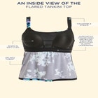 Flared Tankini Top image number null