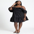 Off The Shoulder Ruffle Mini Dress image number null