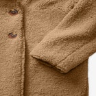 Plus Size Double Breasted Teddy Coat image number null