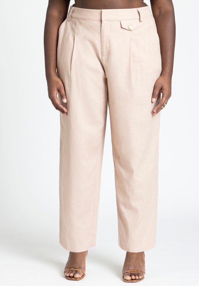 Pleat Detail Straight Leg Pant image number 1