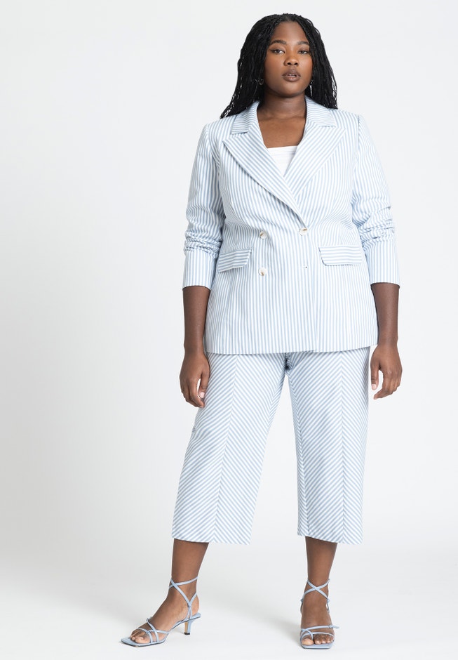 Pinstripe Culotte image number 0