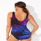 Chlorine Resistant Square Neck Tank One Piece Swimsuit image number null