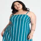 Stripe Linen Midi Dress image number null