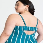 Stripe Linen Midi Dress image number null