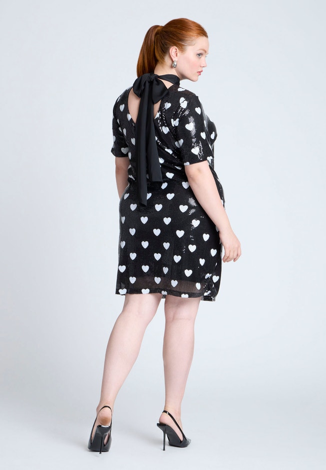 Mini Heart Sequin Dress image number 2