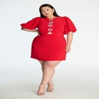 Rhinestone Heart Mini Dress image number null