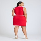 Contrast Tipping Mod Mini Dress image number null