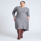 Cable Sweater Maxi Dress image number null