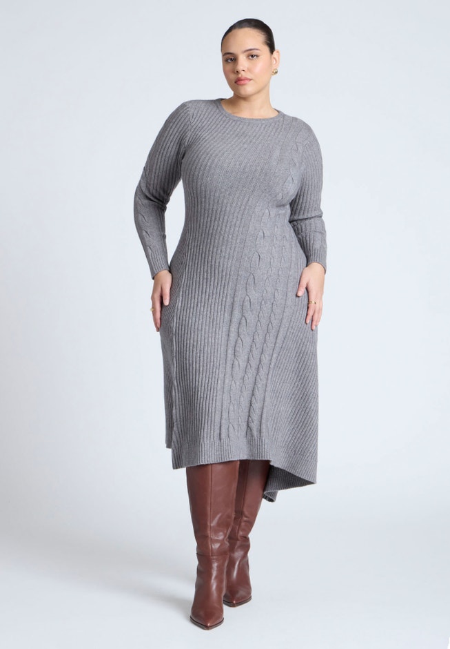 Cable Sweater Maxi Dress image number 0