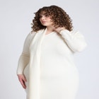 Scarf Sweater Dress image number null