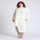Scarf Sweater Dress image number null