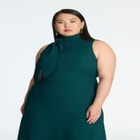 Tie Neck Maxi Dress image number null