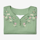 7-Day Layered-Look Embroidered Henley Tunic image number null