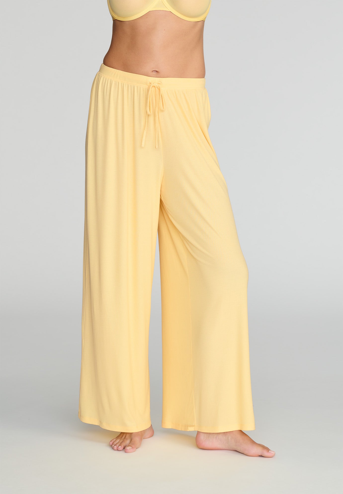 The Drawstring Pant - Modal Silk Rib image number 0