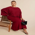 Draped Cropped Sweater image number null