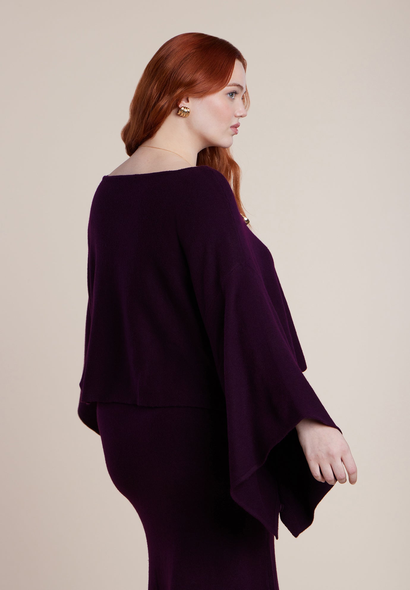 Draped Cropped Sweater image number 2
